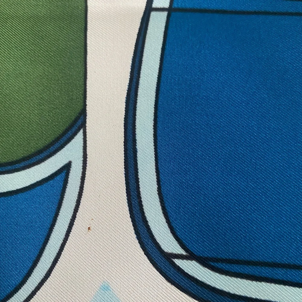 HERMES SCARF LE COUPES VINTAGE HERMES SCARF F. de la PERRIERE - Picture 4 of 14